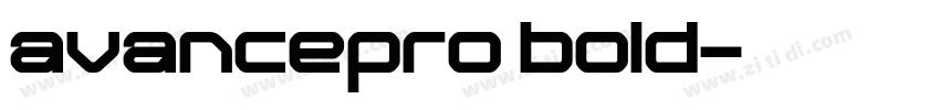 avancepro bold字体转换